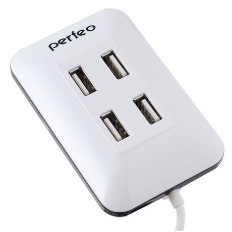 USB хаб Perfeo H028 4 Port, белый