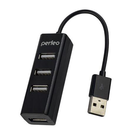 USB хаб Perfeo 6010H 4 Port, черный