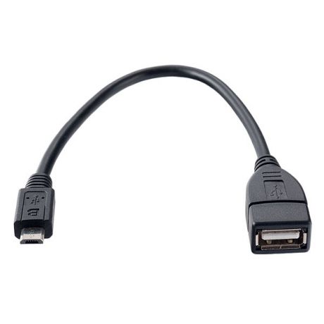 Кабель PERFEO A розетка - Micro USB вилка (OTG), 0,2 м