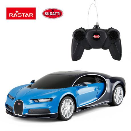 Машина радиоуправляемая Rastar Bugatti Chiron, 76100E, синий
