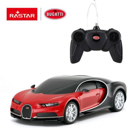 Машина радиоуправляемая Rastar Bugatti Chiron, 76100R, красный