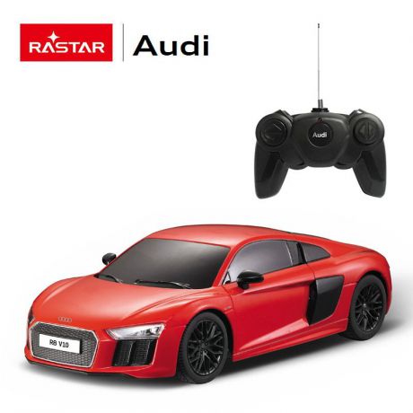 Машина радиоуправляемая Rastar AUDI R8 2015 Version, 72300R, красный