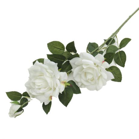 Искусственные цветы "Роза Прованс", 2803723, белый, 100 см
