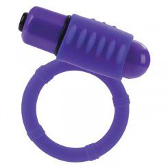 Эрекционнное Кольцо с Двумя Положениями Вибростимулятора, фиолетовое