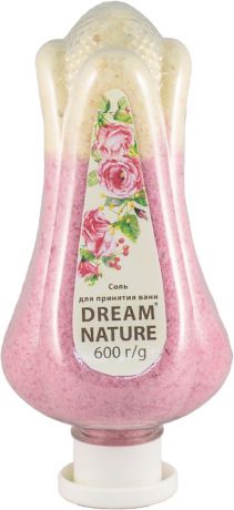 Соль для ванн Dream Nature с пеной "Шиповник", 600 г