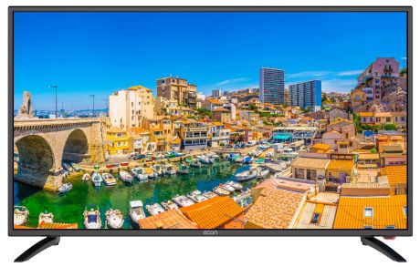 Телевизор ECON LED SMART TV FULL HD, 40" (101 см), с встроенным спутниковым и цифровым тюнером, с модулем WI-Fi 40", черный