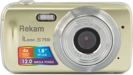 Компактная фотокамера Rekam iLook S750i, золотой