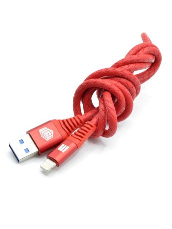 USB кабель INNOVATION (A1I-COBRA) Lightning 1 метр красный (3A)