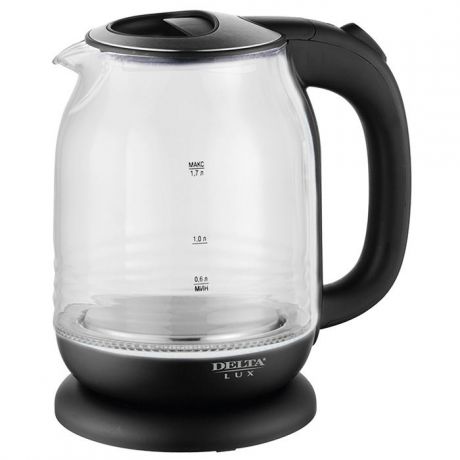 Электрический чайник Delta Lux DL-1206B, 0R-00006314, черный