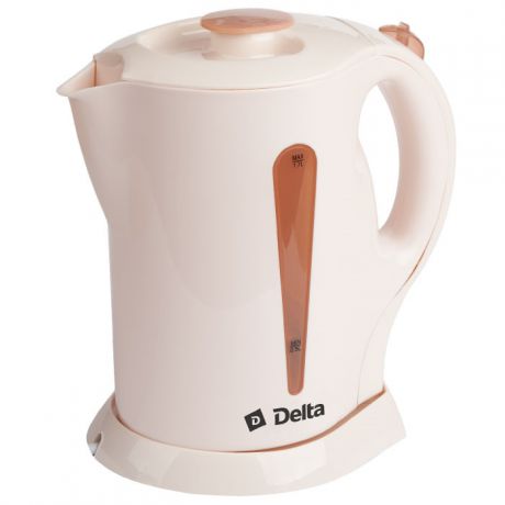 Электрический чайник Delta DL-1301, 0R-00000649, бежевый