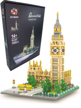 3D Конструктор большой "Биг-Бен (Big Ben)", серия "Вундеркинд" Город Игр