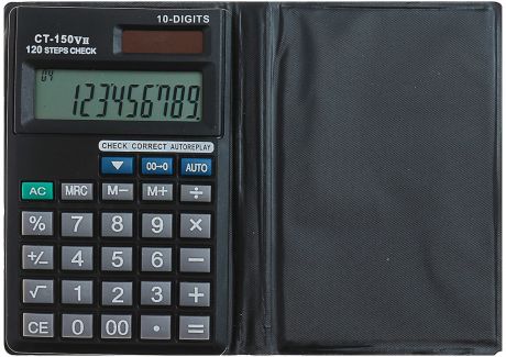 Калькулятор 150V, карманный, 10-разрядный, 1968934, мультиколор