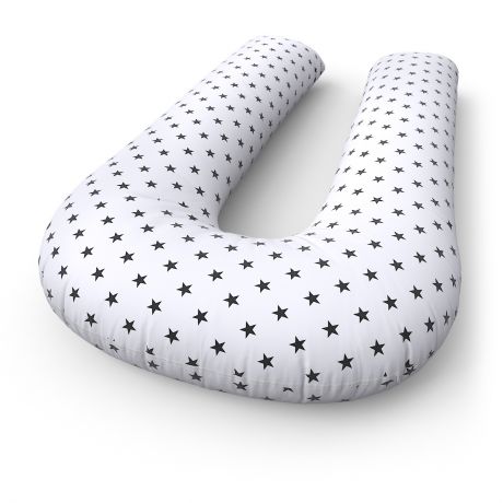 Наволочка "Петербургский Уют" на подушку для беременных и кормящих формы U Stars Black