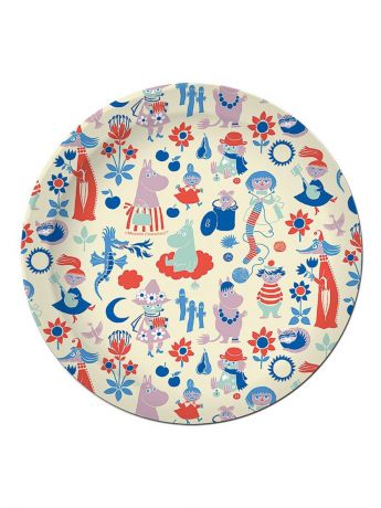 Одноразовая посуда Moomin Тарелка бумажная 180 мм (10 шт)