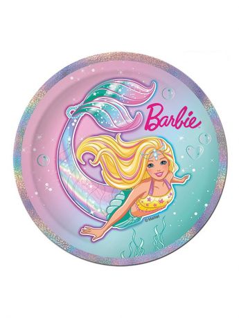 Одноразовая посуда Barbie Тарелка бумажная 180 мм (10 шт)