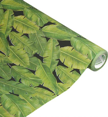 Бумага упаковочная Plastiflora & Florima, 2796924, зеленый, черный, 50 см х 10 м