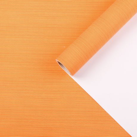 Бумага для декорирования Bolis "Линии", 3730546, оранжевый, 70 см х 10 м