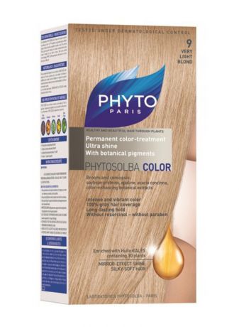 Краска для волос Phytosolba Phyto Color 9 Очень светлый блонд