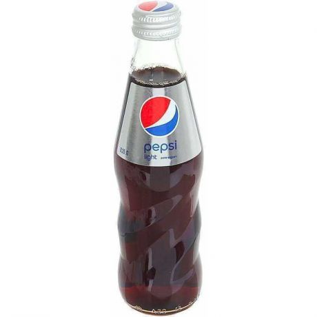 Напиток Pepsi Light сильногазированный низкокалорийный (стекло), 0,25л (упаковка 12шт)