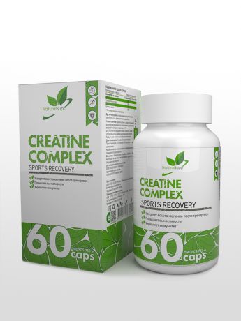 Комплексная пищевая добавка Креатин комплекс / Creatine Complex (4 вида кратина), 60 капсул