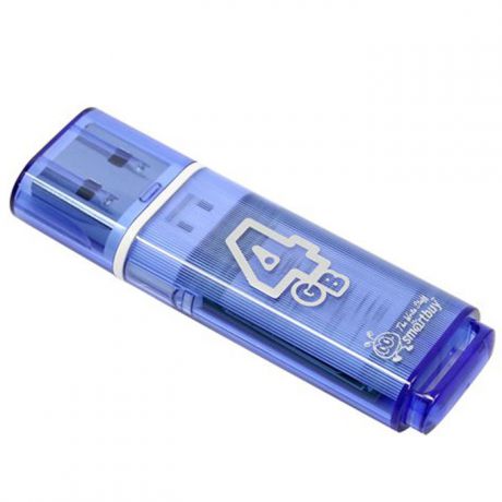 SmartBuy Glossy Series 4GB, Blue USB-накопитель
