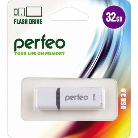 USB Флеш-накопитель Perfeo 3.0 32GB C12 белый