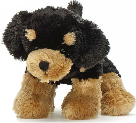 Мягкая игрушка Teddykompaniet Щенок, бежевый, черный, 17 см