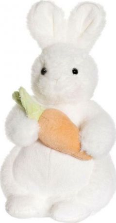 Мягкая игрушка Teddykompaniet Зайка Милла с морковкой, белый, 25 см