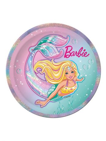 Одноразовая посуда Barbie Тарелка бумажная 230 мм (10 шт)