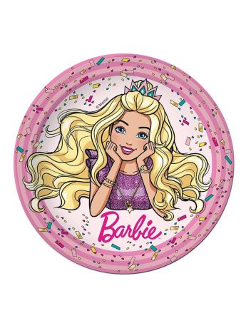 Одноразовая посуда Barbie Тарелка бумажная 230 мм (10 шт)
