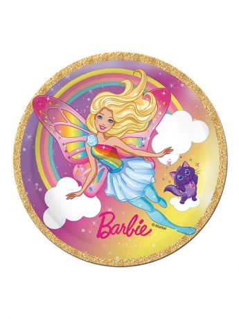 Одноразовая посуда Barbie Тарелка бумажная 180 мм (10 шт)