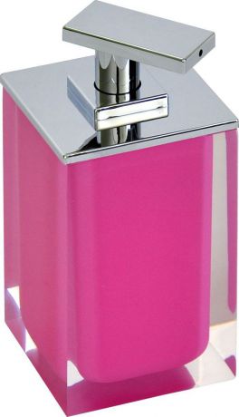 Дозатор для жидкого мыла Ridder "Colours", цвет: розовый, 300 мл