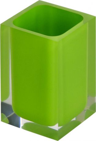 Стакан для ванной комнаты Ridder "Colours", цвет: зеленый