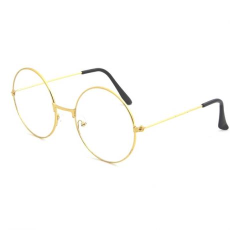 Оправа Круглые очки в металлической оправе, золотой