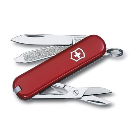 Нож перочинный Victorinox Classic (0.6223-012) 58мм 7функций красный подар.коробка