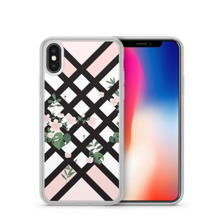 Чехол для iPhone X Boom Case "Цветы"