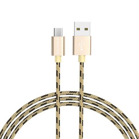 Кабель Borofone BX24 Ring current charging data cable for Micro-USB Gold