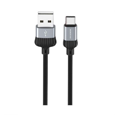 Кабель Borofone BX28 Dignity charging data cable for Type-C Metal Gray