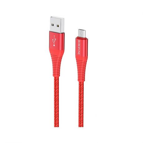 Кабель Borofone BX29 Endurant charging data cable for Micro-USB Red
