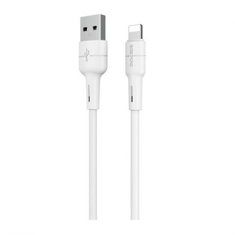 Кабель Borofone BX30 Silicone charging data cable for Lightning White