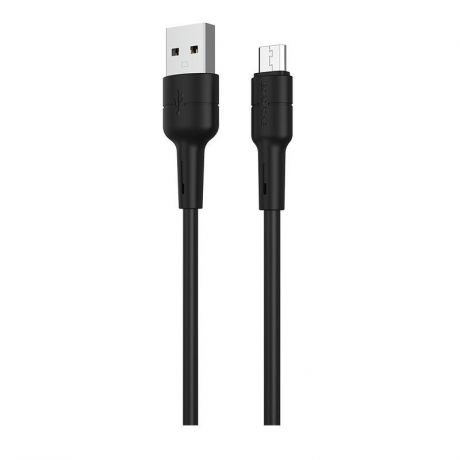 Кабель Borofone BX30 Silicone charging data cable for Micro-USB Black
