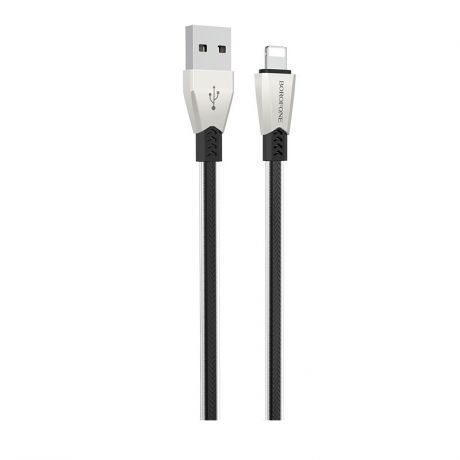 Кабель Borofone BU2 ZincJet USB to Lightning Cable Black