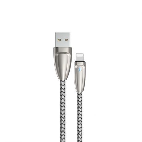 Кабель Borofone BU3 BlinkJet Lightning - USB Cable Silver