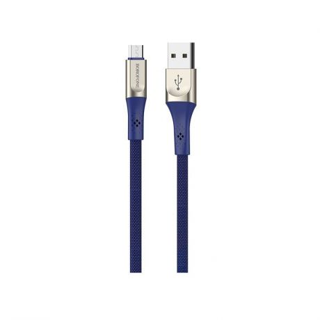 Кабель Borofone BU7 Superior charging data cable for Micro-USB Blue