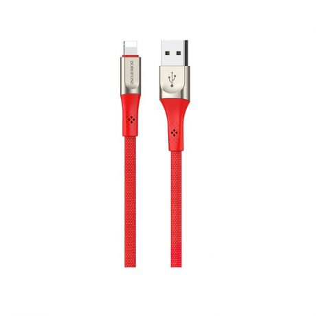 Кабель Borofone BU7 Superior charging data cable for Lightning Red