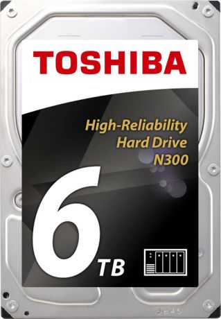 Внутренний жесткий диск Toshiba N300 6TB, HDWN160UZSVA