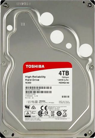 Внутренний жесткий диск Toshiba N300 4TB, HDWQ140UZSVA