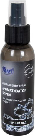 Автомобильный ароматизатор Kraft Черный лед, KT 833041