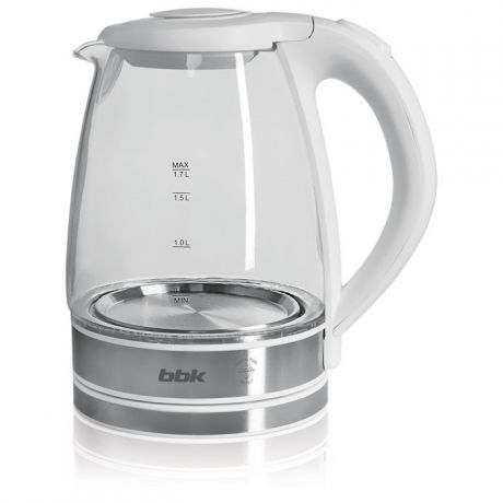 Электрический чайник BBK EK1726G, белый, металлик