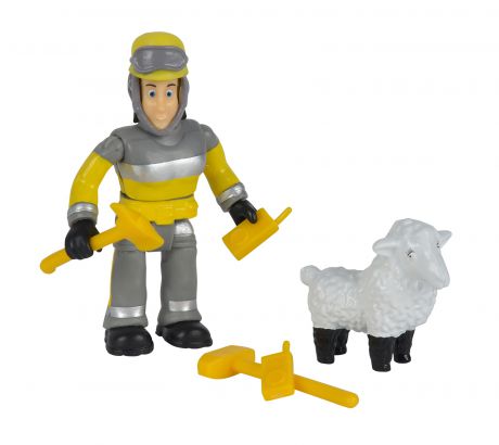 Пожарный Сэм, Фигурка + овечка, 7,5 см